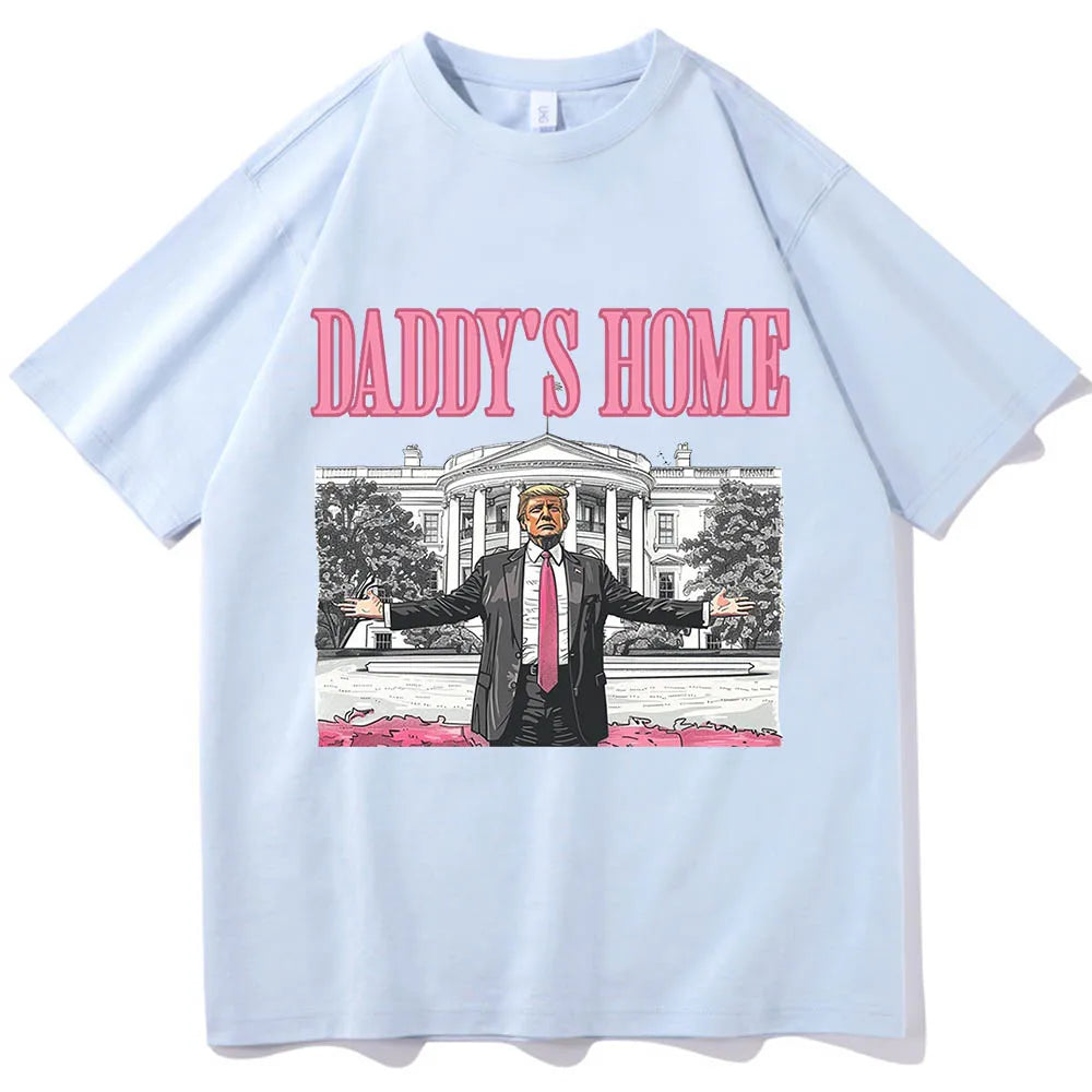 Daddy'S Home Trump for President 2024 O-Neck Short Sleeve