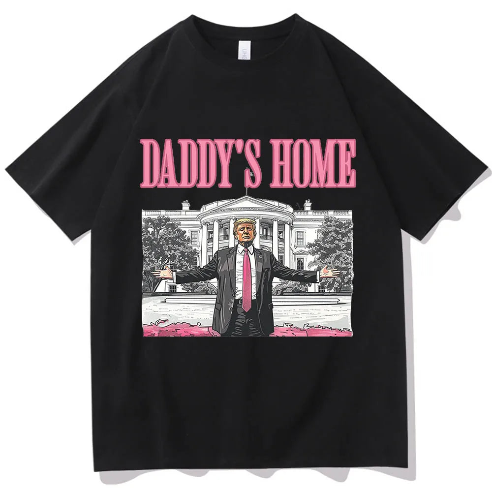 Daddy'S Home Trump for President 2024 O-Neck Short Sleeve