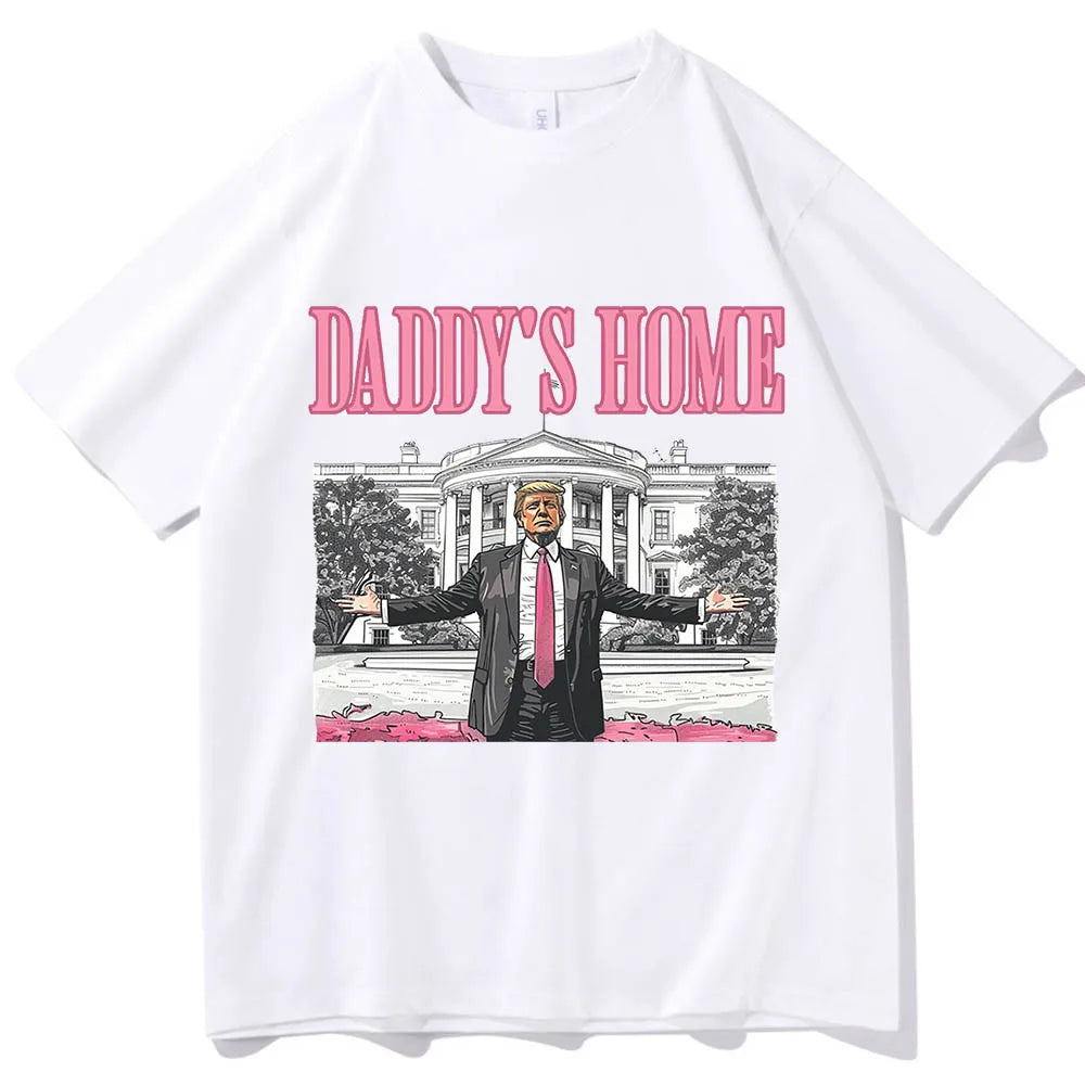 Daddy'S Home Trump for President 2024 O-Neck Short Sleeve