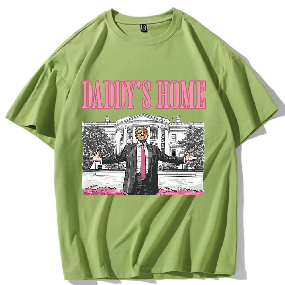 Daddy'S Home Trump for President 2024 O-Neck Short Sleeve