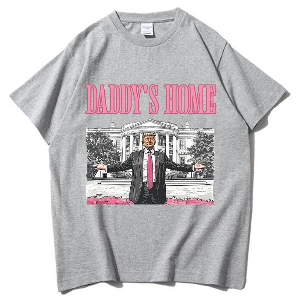 Daddy'S Home Trump for President 2024 O-Neck Short Sleeve