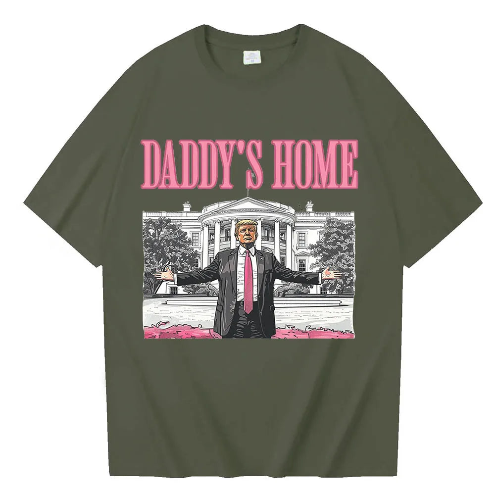 Daddy'S Home Trump for President 2024 O-Neck Short Sleeve