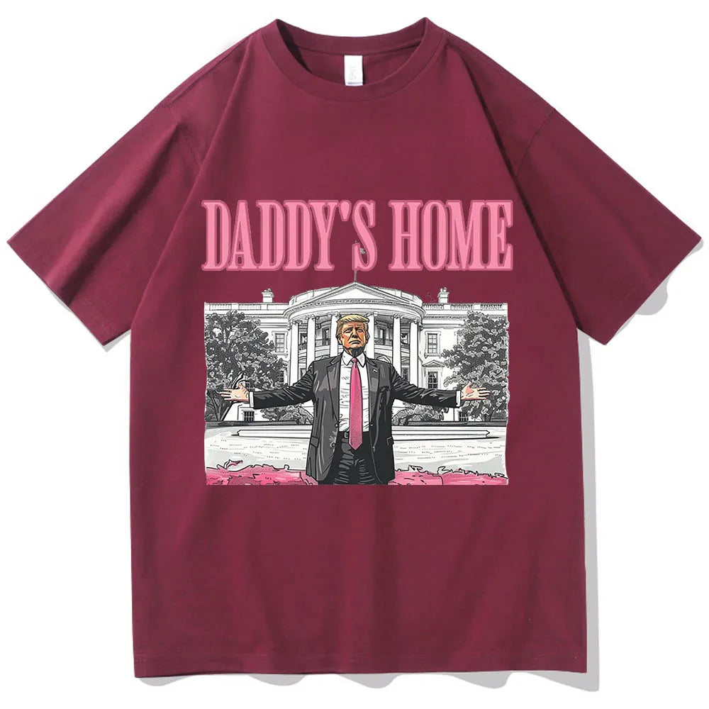 Daddy'S Home Trump for President 2024 O-Neck Short Sleeve