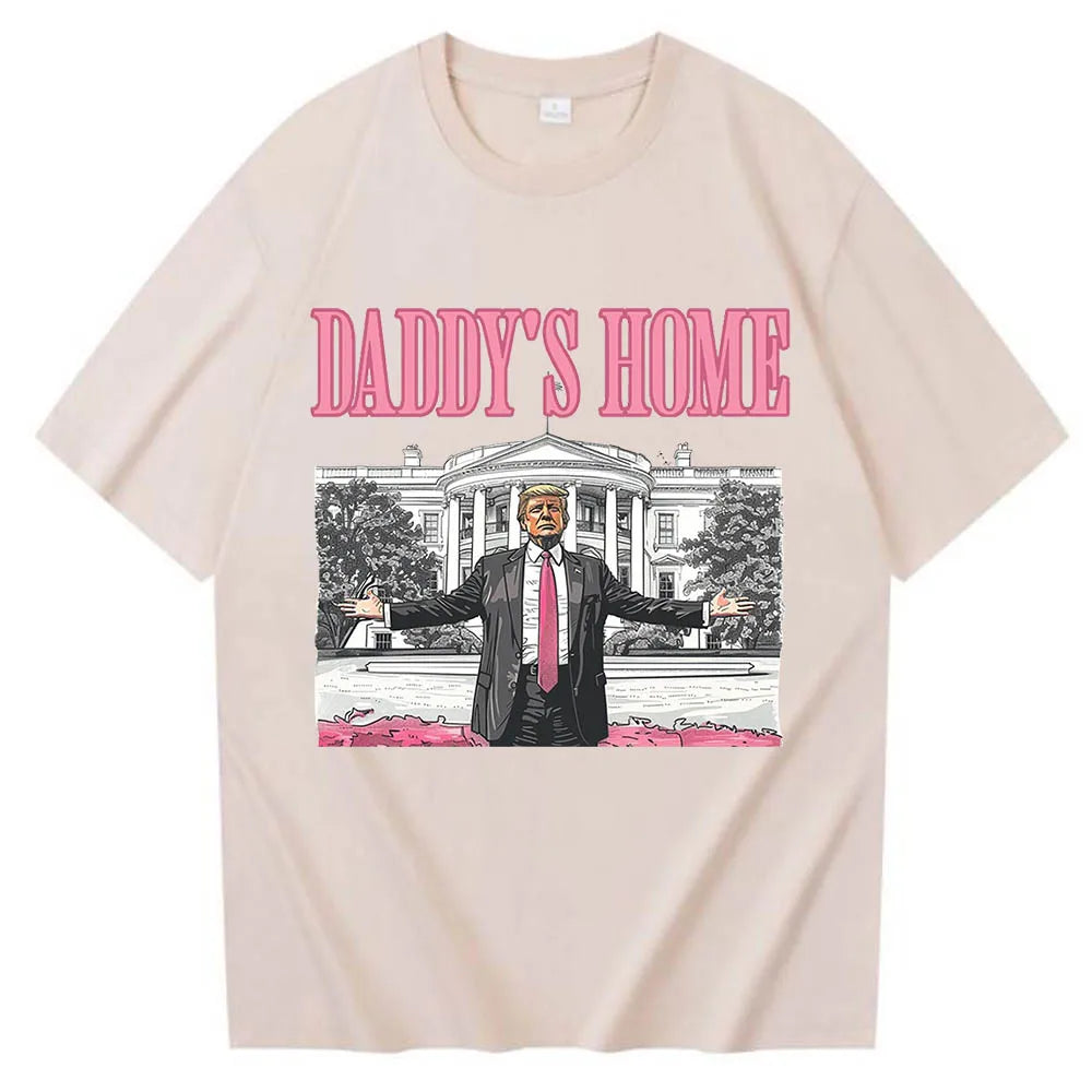 Daddy'S Home Trump for President 2024 O-Neck Short Sleeve