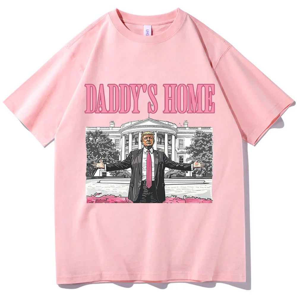 Daddy'S Home Trump for President 2024 O-Neck Short Sleeve